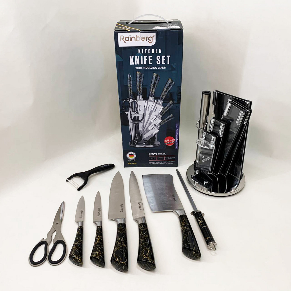 Набір ножів побутовий, Хороші ножі для кухарів, Кухонні ножі з хорошої сталі Товари для кухні KZ-22 Львів - фото 10