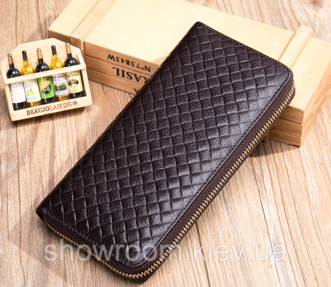 Жіночий гаманець Leather Collection (9073) brown Київ - фото 3