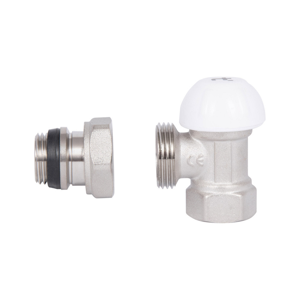 Кран радіаторний Thermo Alliance Standart Powerful 1/2" з антипротіканням кутовий SF233W15 Київ - фото 6