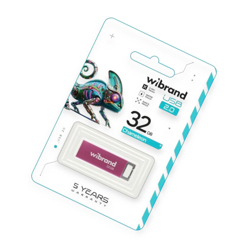 Флешка USB 2.0 32Gb Сhameleon pink Wibrand Мукачево - изображение 1