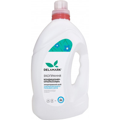 Кондиционер для белья DeLaMark с ароматом букета полевых цветов 4 л (4820152332080) Винница - изображение 1