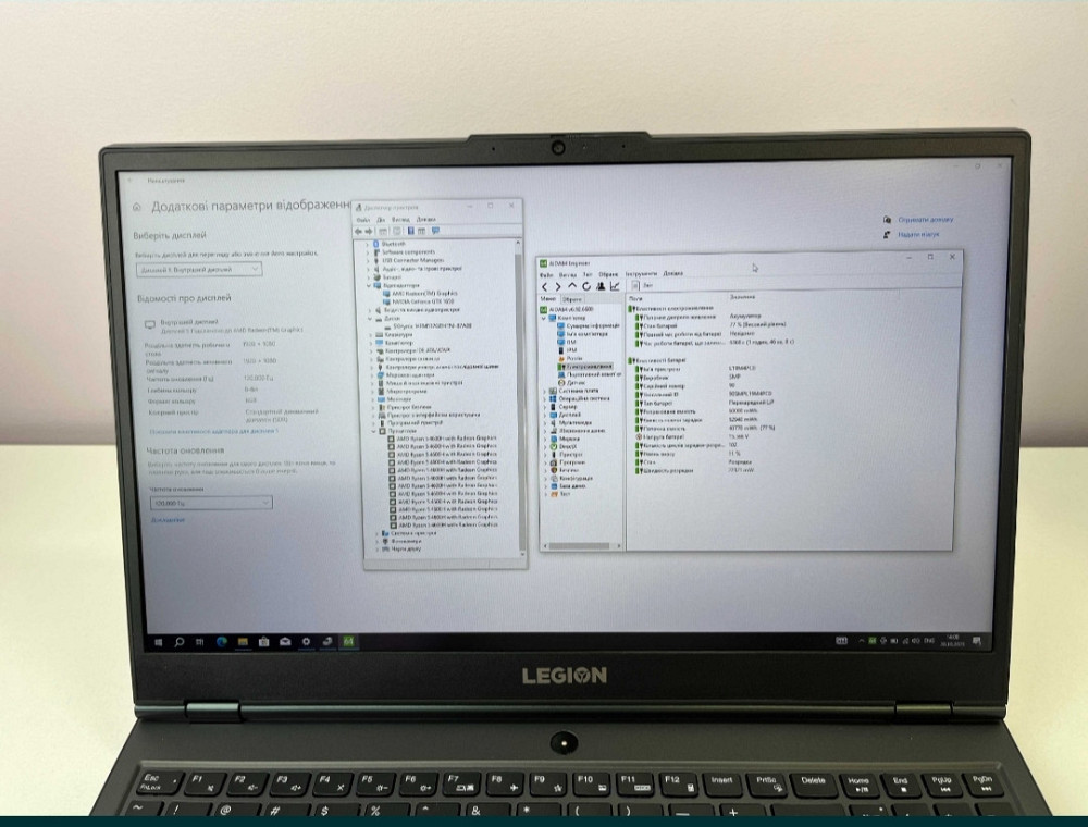 Legion 5 Ryzen5 4600H GTX 1650 4Gb 120Hz 16Gb SSD 512Gb. Харків - фото 8