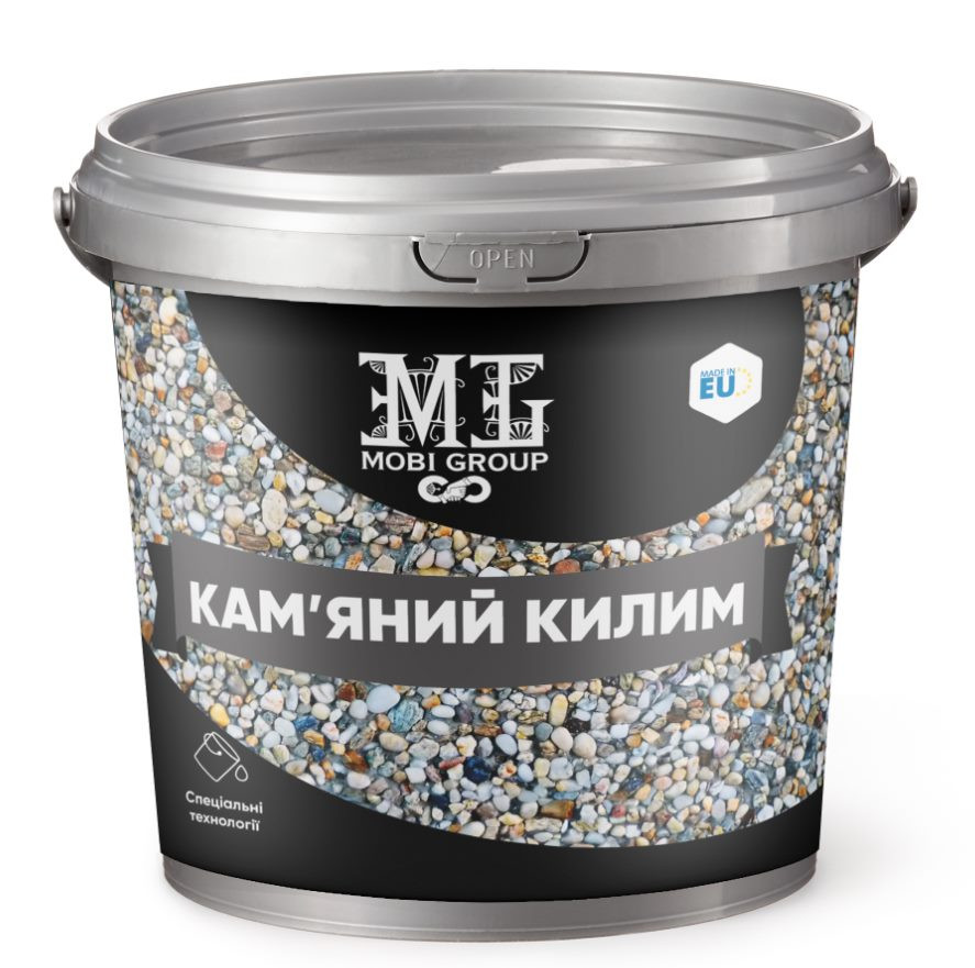Набір кам'яний килим 22.2 кг Creto Granitte (21 кг каміння  + 1,2 кг епоксидний клей ) горизонтальний Киев - изображение 10