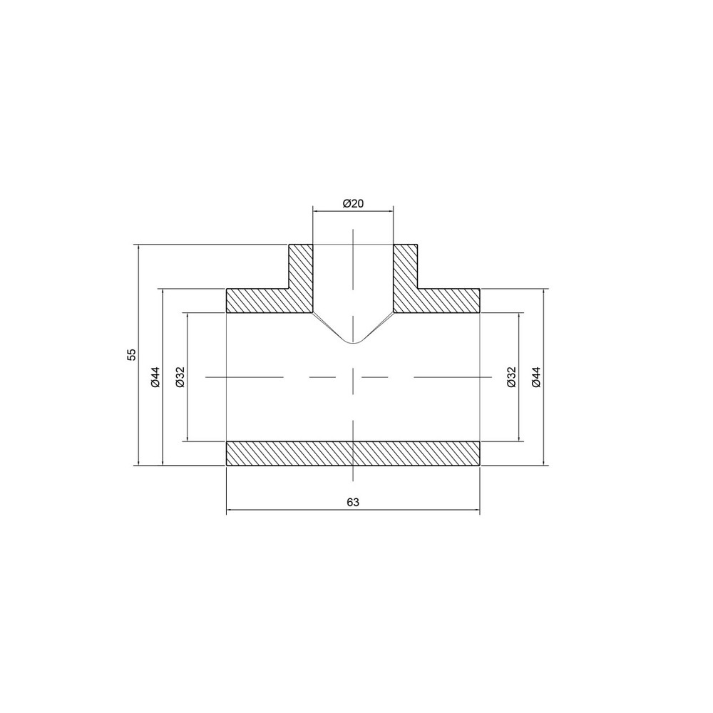 Тройник PPR Thermo Alliance 32х20х32 Київ - фото 7