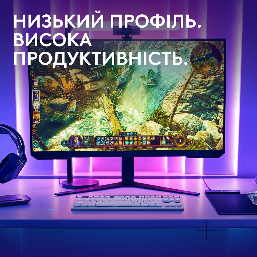 Клавіатура Logitech G515 LIGHTSPEED TKL Wireless Gaming White (920-012539) (6998421) Київ - фото 2