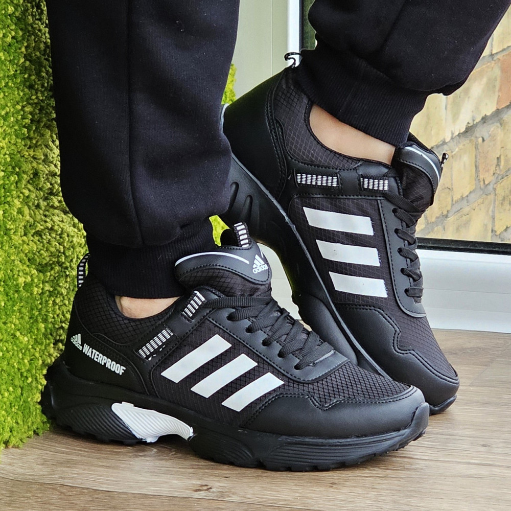 Чорні чоловічі Кросівки Adidas Waterproof Адідас (розміри: 41,42) ВідеоОбзор Дніпро - фото 9