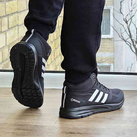 Зимние Кроссовки Adidas Terrex GORE-TEX с МЕХОМ Черные Мужские Адидас Гортекс (размеры: 41,42,43,44,45,46) Днепр