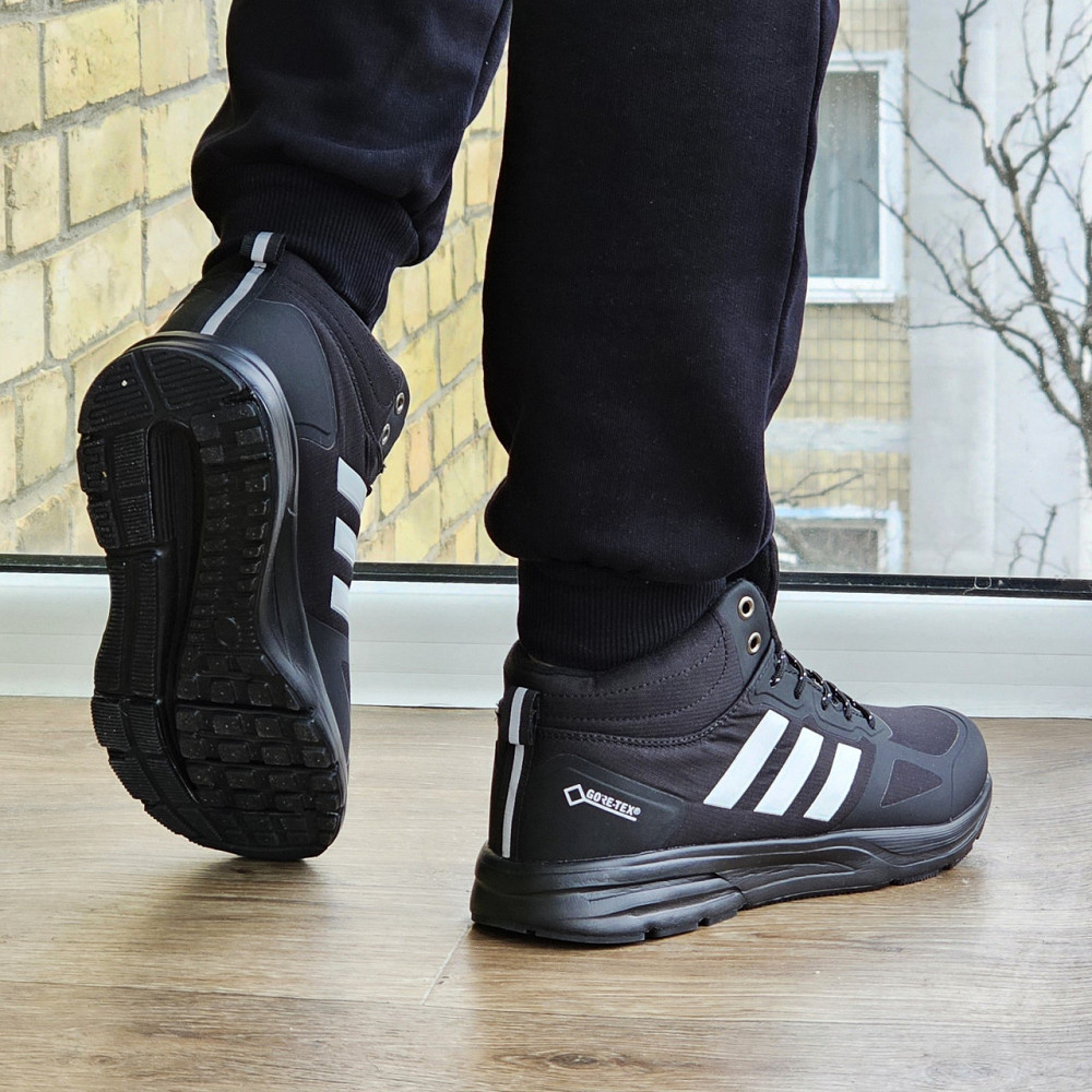 Зимние Кроссовки Adidas Terrex GORE-TEX с МЕХОМ Черные Мужские Адидас Гортекс (размеры: 41,42,43,44,45,46) Днепр - изображение 4