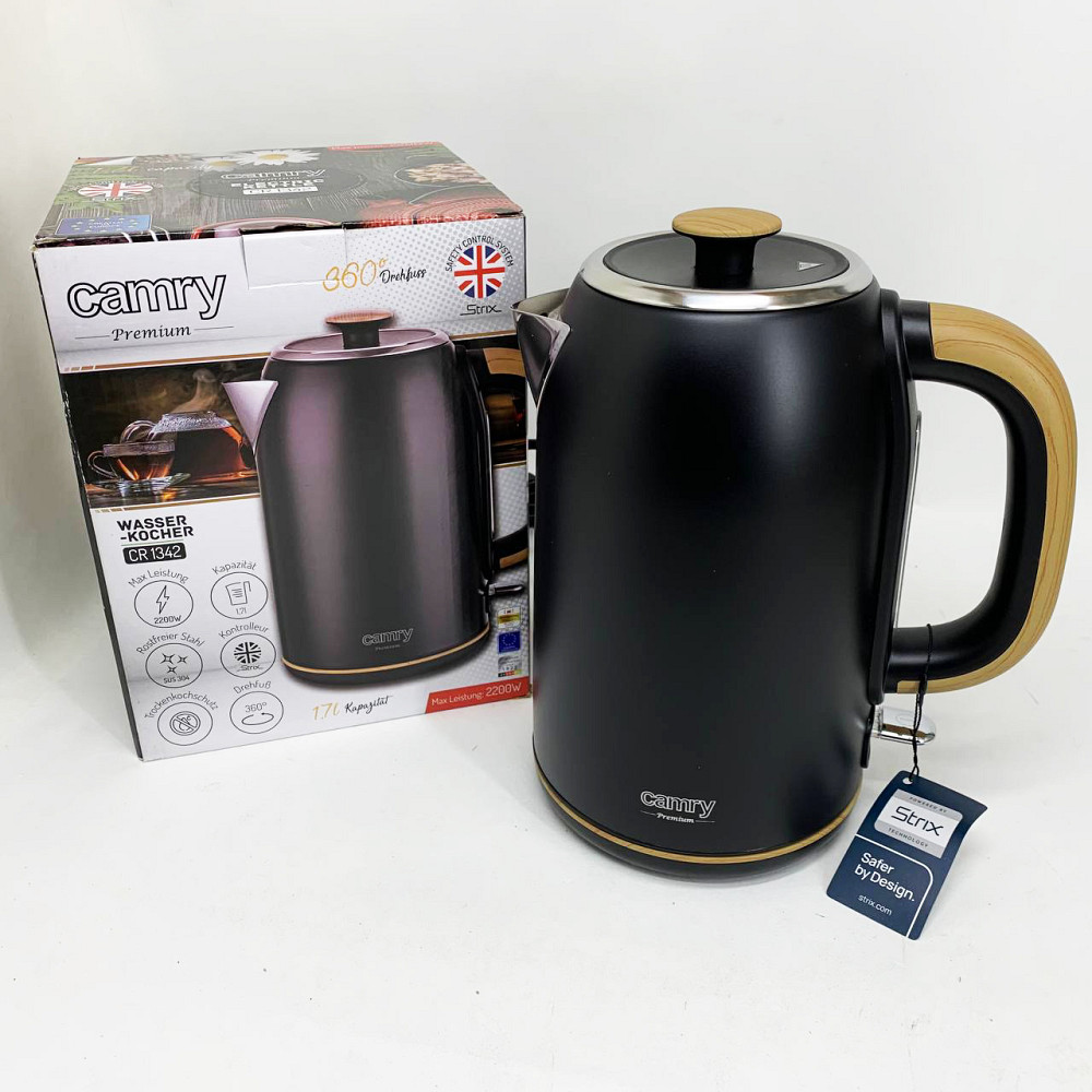 Чайник для кави електронний чайник Тихий побутовий Електрочайник нержавіюча сталь BE-52 Львів - фото 9