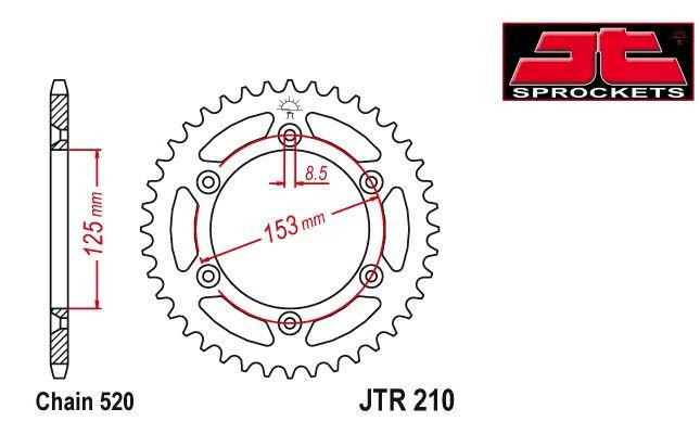 Зірочка (задня) Хонда , Pitbike 520-45T Мукачево - фото 1