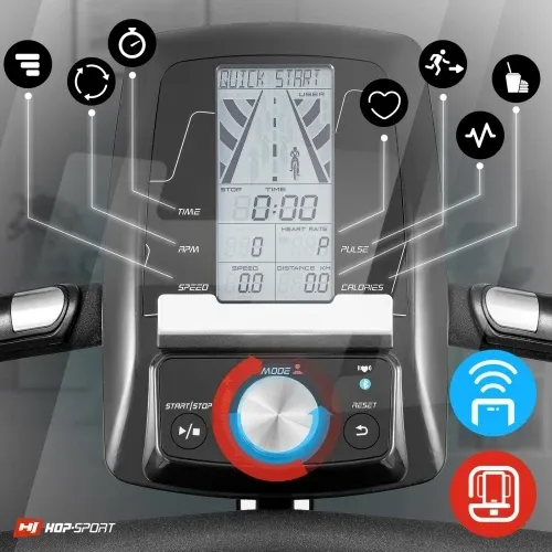 Спинбайк (Велотренажер) Hop-Sport 065IC черно-красный Київ - фото 9