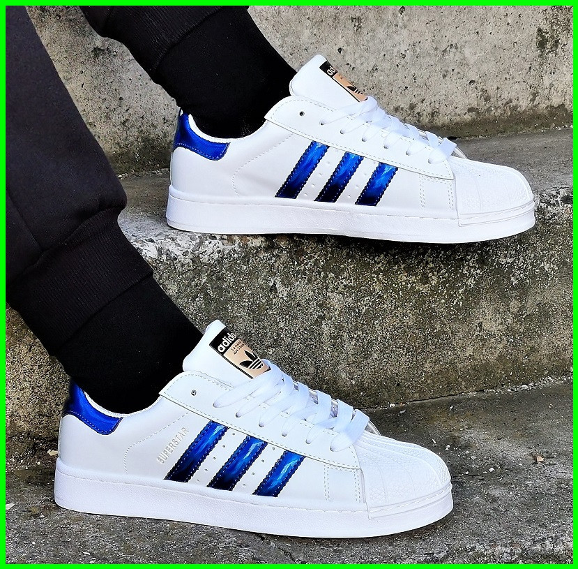 Кросівки Adidas Superstar Білі Адідас Суперстар Шкіряні (розміри: 36,37,38,39,40) — 29-7 Відео Огляд Дніпро - фото 10