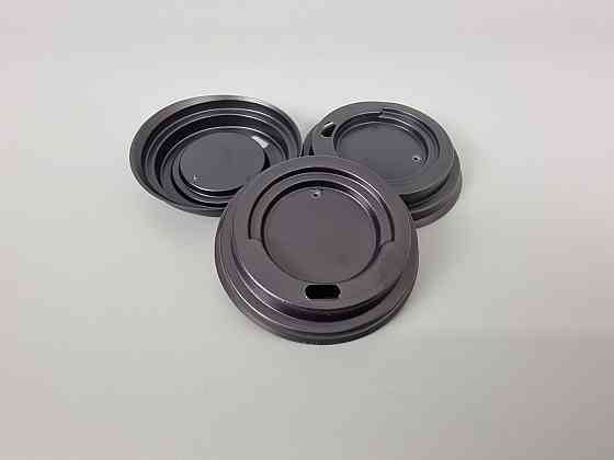 Кришка на склянку паперовий Ф71 (гар) чорна Харків (на 175(FC)) (50 шт) Харків