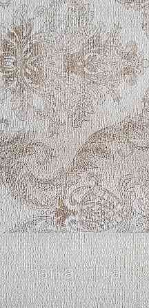 Шпалери вінілові на флізеліні Rasch Golden Hour метрові вензель завитки коричневі золотисті на беж Київ