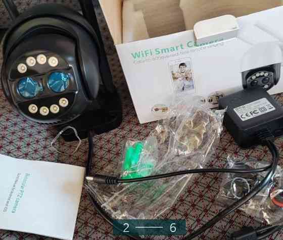 Поворотная Камера: ICSSE IP Wi-Fi 8мп.Две Линзы 8хZOOM Киев