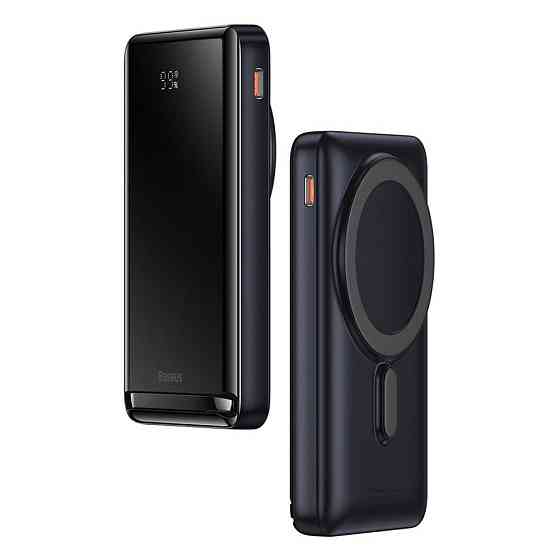 Power bank (Зовнішній акумулятор) Baseus Magnetic Bracket Wireless Fast Charge 10 000mAh 20W Blue PPCX000203 Миколаїв
