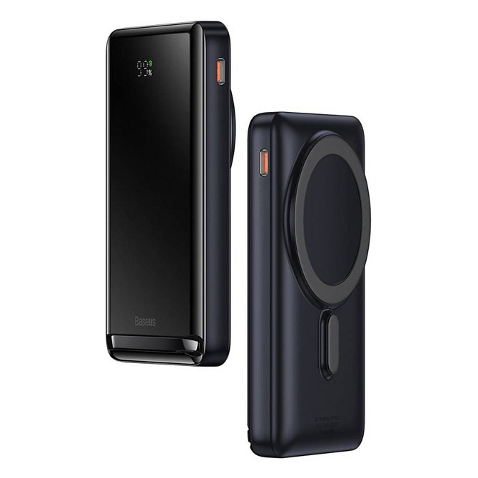 Power bank (Зовнішній акумулятор) Baseus Magnetic Bracket Wireless Fast Charge 10 000mAh 20W Blue PPCX000203 Николаев - изображение 1