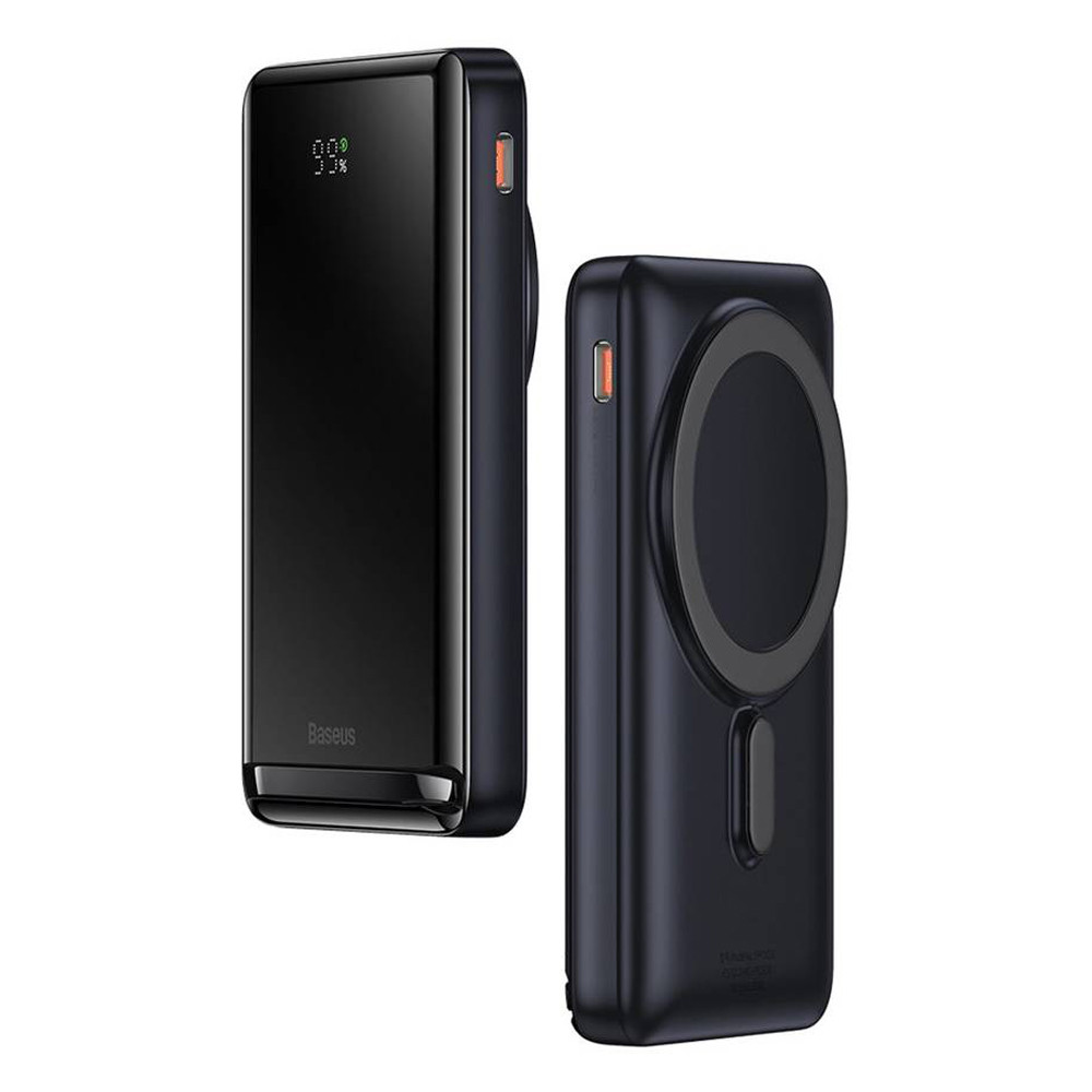 Power bank (Зовнішній акумулятор) Baseus Magnetic Bracket Wireless Fast Charge 10 000mAh 20W Blue PPCX000203 Миколаїв - фото 1