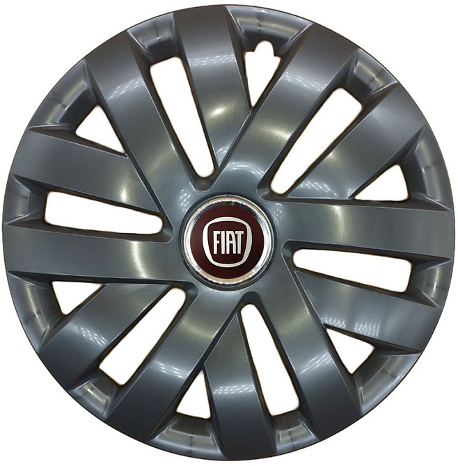 Автомобільні модельні ковпаки R15 SJS Fiat 315 4шт, чорні Київ - фото 1