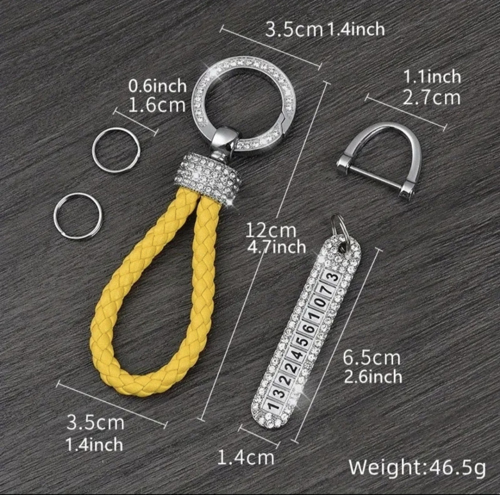 Брелок для ключів з номером телефону Білий Смела - изображение 2