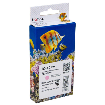 Картридж Barva Canon CLI-42PM (6389B001) 900shк, light magenta (IC-42PM) Винница - изображение 1