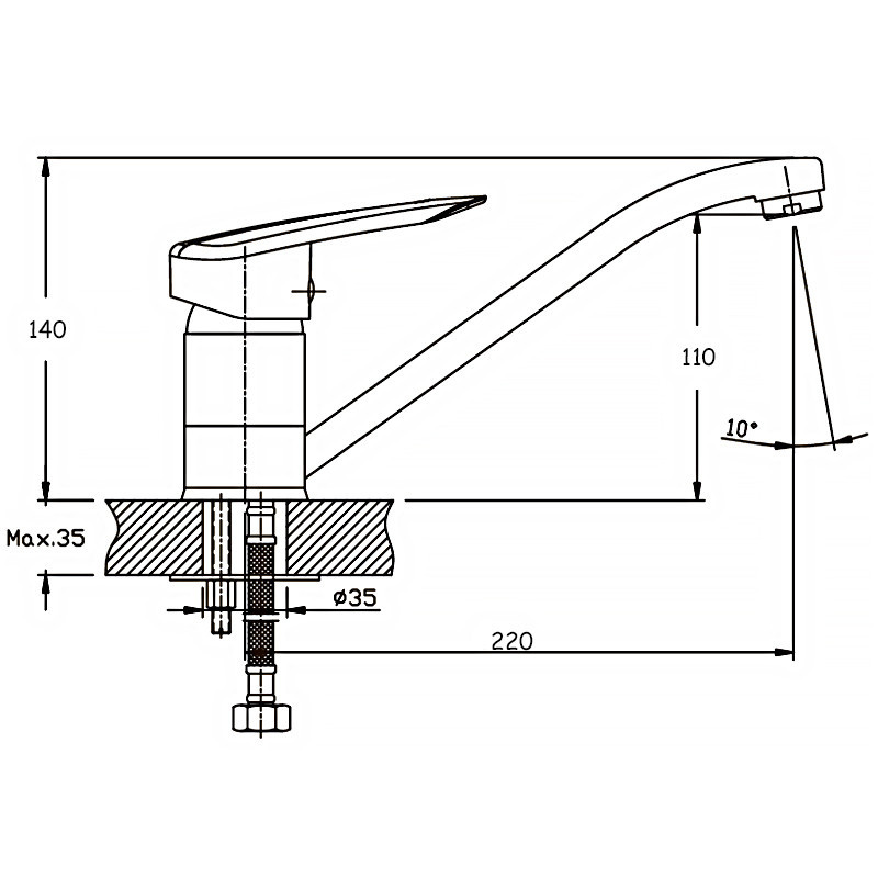Кухонный смеситель Haiba Disk 004 (HB0052) высокого качества Харьков - изображение 2