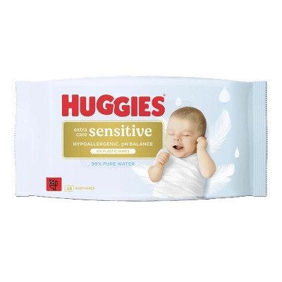 Детские влажные салфетки Huggies Pure ExSens 48х8 (5029053585543) Винница - изображение 1