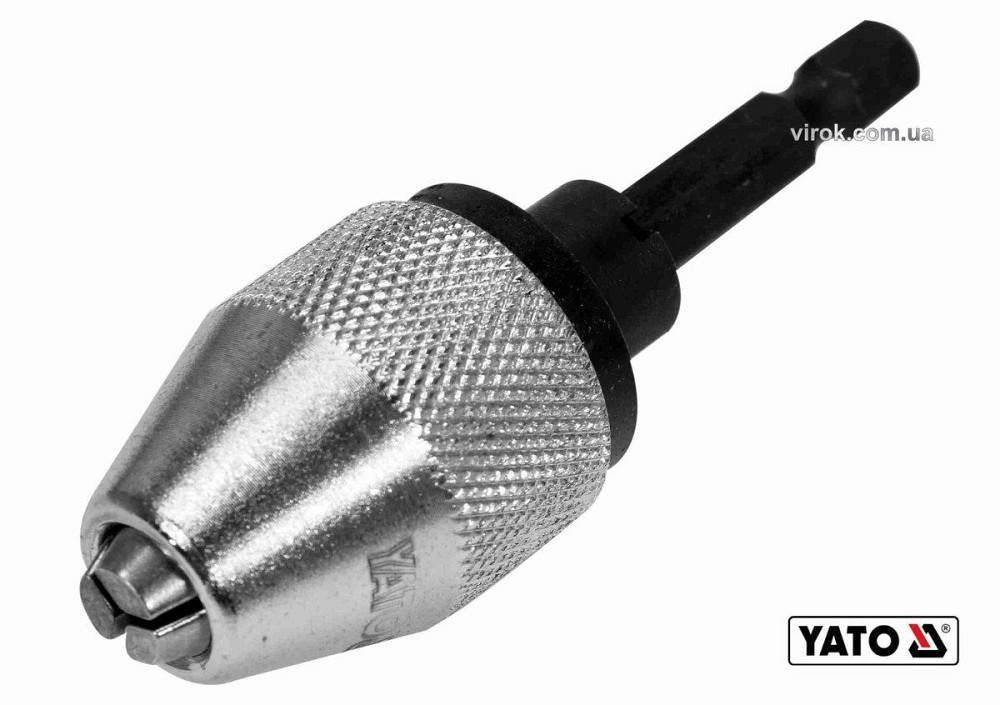 Патрон для дриля YATO : HEX-1/4", Ø=0.5-6.5 мм, L= 75 мм, металевий [10/60] Одеса - фото 1