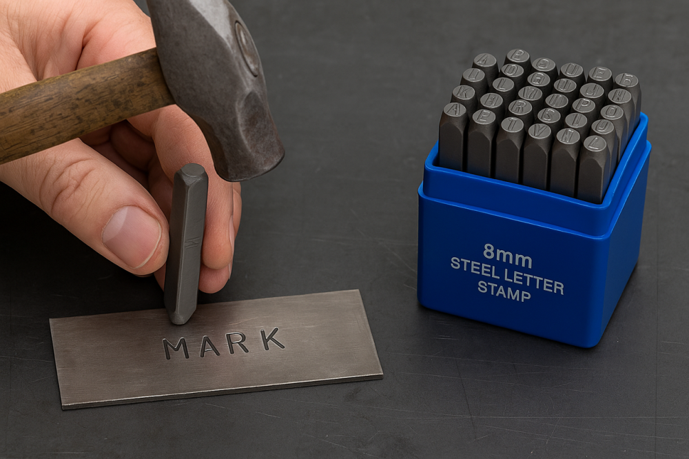 Клейма латинские 4 мм – набор ударных штампов A–Z (27 шт) для точной маркировки металла, дерева, пластика. Харьков - изображение 1