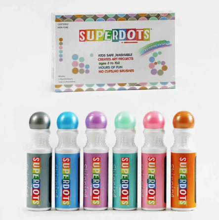 Детские точечные маркеры 35510, 6 цветов по 60 мл Винница