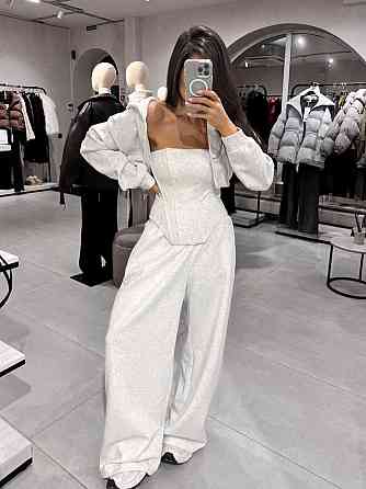 Жіночий стильний трендовий костюм трійка петля Одеса