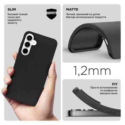 Чехол для мобильного телефона Armorstandart Matte Slim Fit Samsung A35 5G Black (ARM74315) Винница