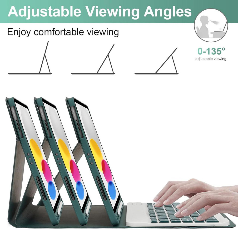 Чохол клавіатура для iPad A16 2025/iPad 10-го покоління (2022) A2696 / A2757 / A2777 Дніпро - фото 7