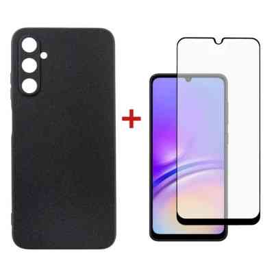 Чехол для мобильного телефона Dengos Kit for Samsung Galaxy A05s (A057) case + glass (Black) (DG-KM-09) Винница
