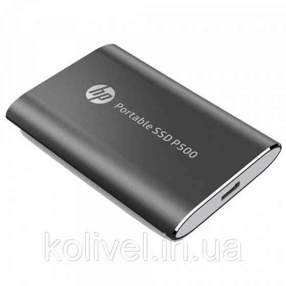 SSD external, USB 3.1 Gen2 Type-C 1T, HP P500, TLC, Black, чорний, Retail (1F5P4AA) Київ