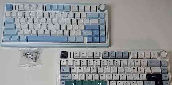 Клавиатура Механическая AULA F75 Glacier Blue/ Sea Salt Blue. Киев