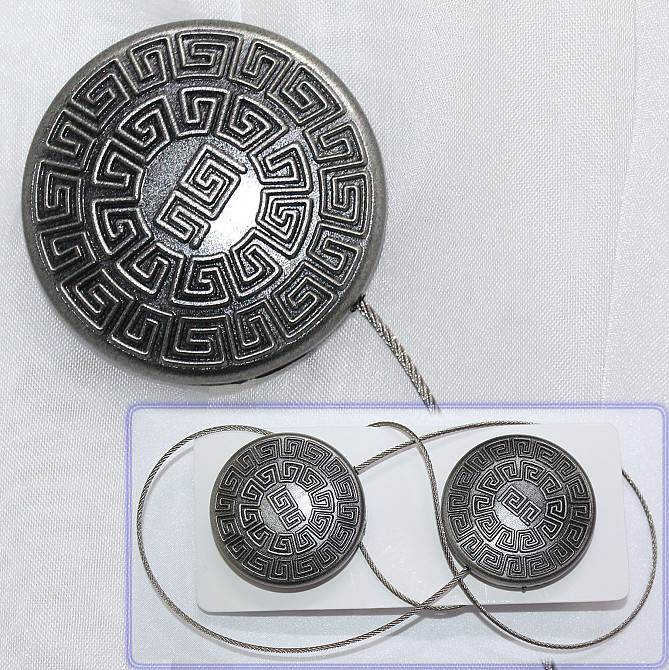 Магніти для штор і гардин (111м) Родос набір 2 шт Графітовий (81-022) Київ - фото 1