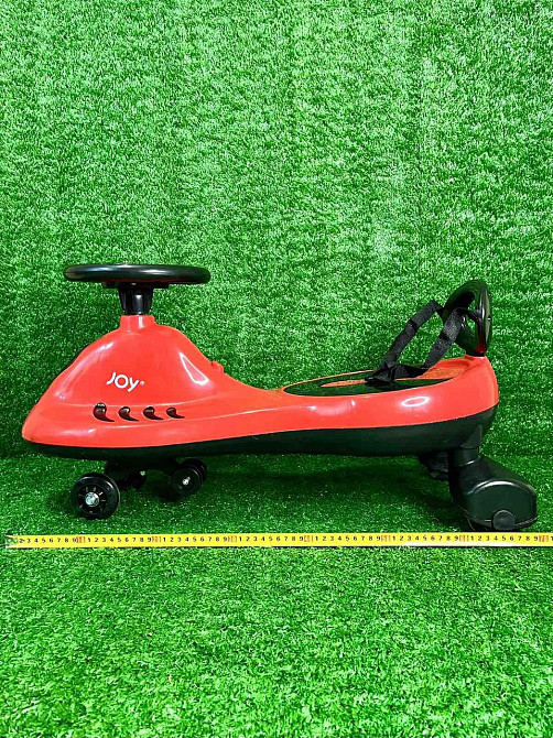 Каталка-толокар JOY колеса PU зі світлом музикою укр озвучка захисний ремінь спинка Червоний (TB-220-40) Чернигов - изображение 6