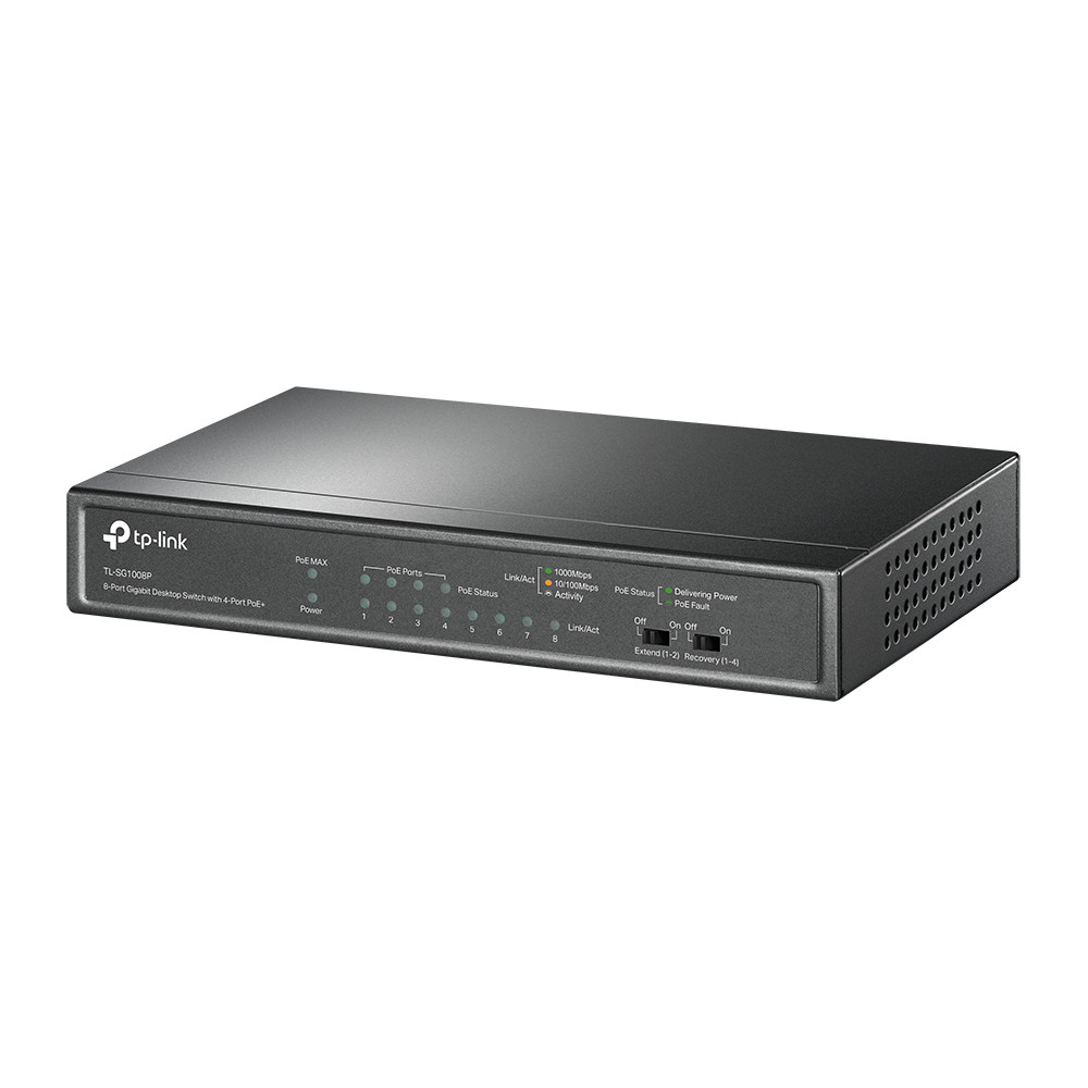 PoE-комутатор TP-Link TL-SG1008P 8-портовий гігабітний з 4 PoE+ портами некерований Київ - фото 1