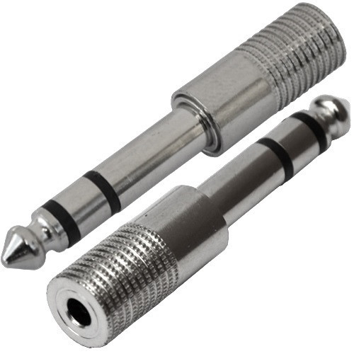 Перехідник штекер 6,3стерео-гойдалка 3,5 стерео, корпус метал Полтава - фото 1