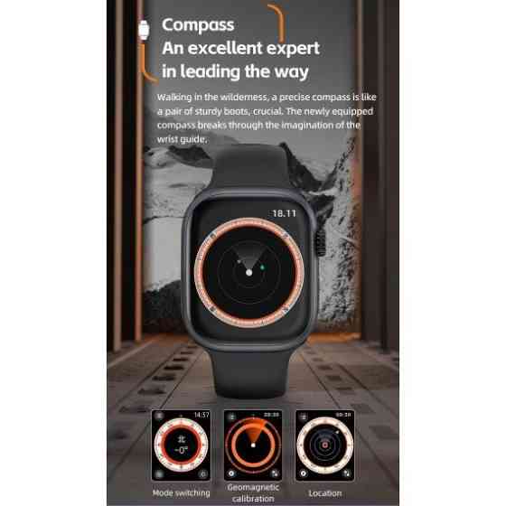 Годинник розумний наручний Smart Sim CD99 з GPS Чорний Вінниця