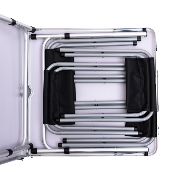 Lugi Розкладний стіл + 4 стільці кемпінговий набір для пікніка, риболовлі, відпочинку, туризму Коломыя - изображение 7