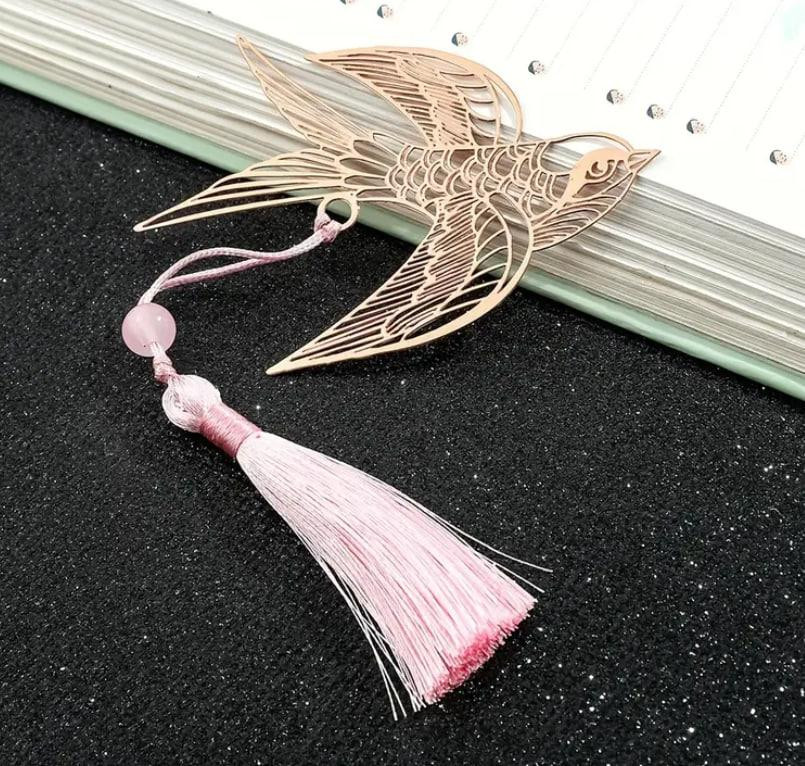 Винтажная металлическая закладка 