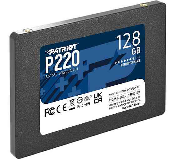 Накопичувач SSD Patriot P220 128GB 2.5" 7mm SATAIII Київ