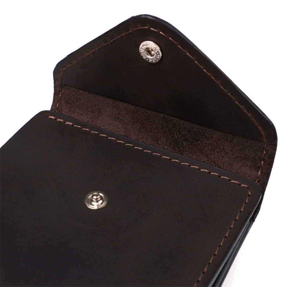 Кошелек для мужчин из матовой натуральной кожи Коричневый (GRANDE PELLE) Киев - изображение 7