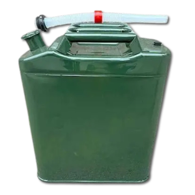 Каністра металева 20 л, з пластмасовою гофро-лійкою. Одеса - фото 1