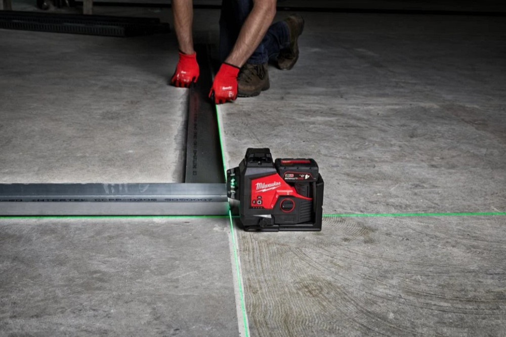 Нівелір 3D лазерний акумуляторний MILWAUKEE, M12 3PL-0C (360 градусів, зел ный луч) (каркас, аксесуари, кейс) Одеса - фото 9