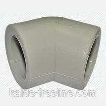 Поліпропіленове коліно (кут) ∅ 32Х45° Харків - фото 1