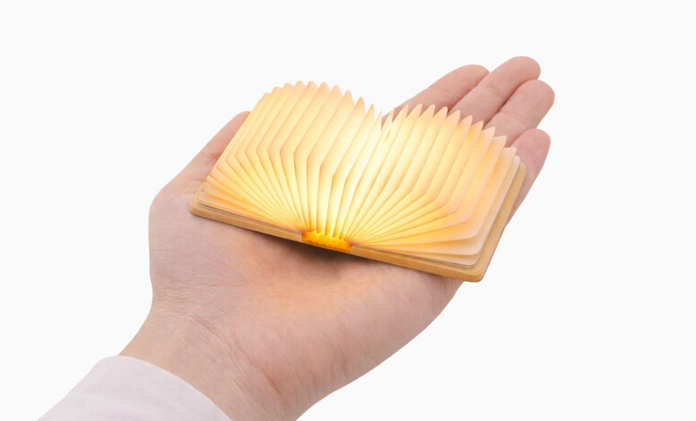 Світильник-книга на акумуляторі Gingko Super Mini Smart Book, дерево клен | G086MA Рівне - фото 8