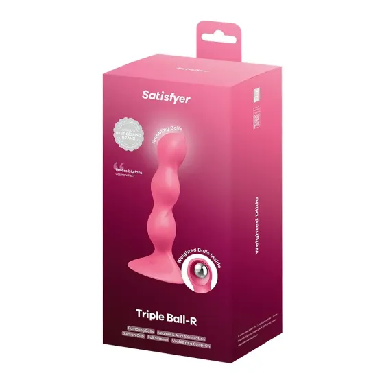 Анальний стимулятор-намистини Satisfyer Triple Ball-R Red Львів